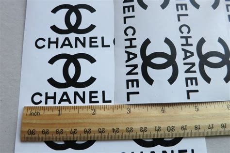 chanel label stickers|Chanel labels and stickers.